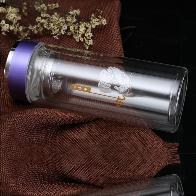 雙層真空玻璃杯,玻璃杯印字生產廠家,企業(yè)訂做玻璃杯